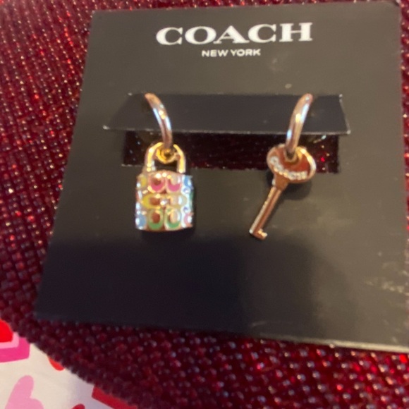 Coach Gold and Multicolor Earrings - Picture 10 of 10